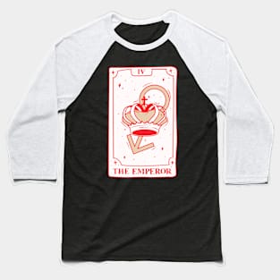 The Emperor Tarot Card Baseball T-Shirt